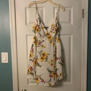 Express White floral sun dress